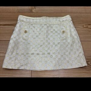 Lilly Pulitzer Gold Skirt